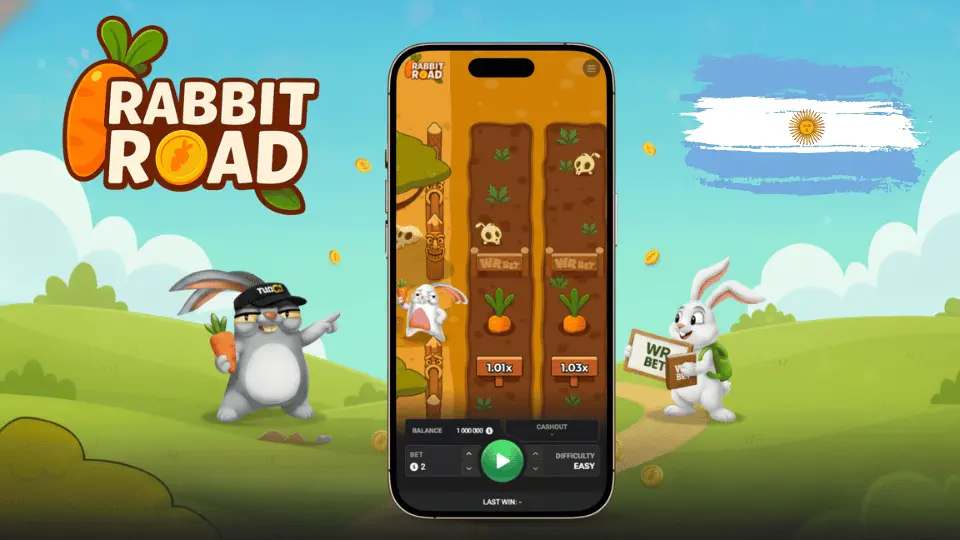 La aplicación Rabbit Road en el celular